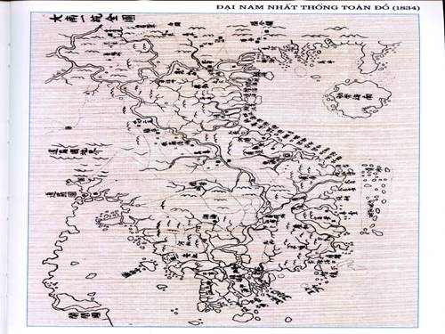 Bản đồ Việt Nam năm 1834