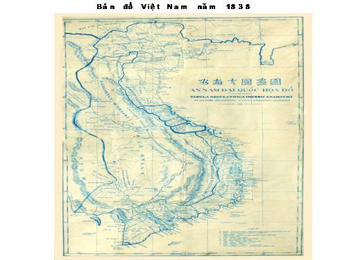 Bản đồ Việt Nam năm 1838