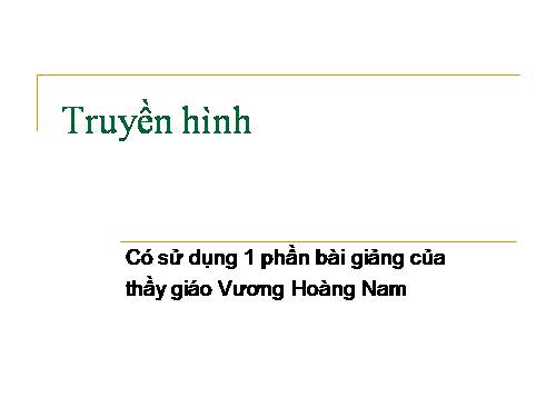 Truyền hình