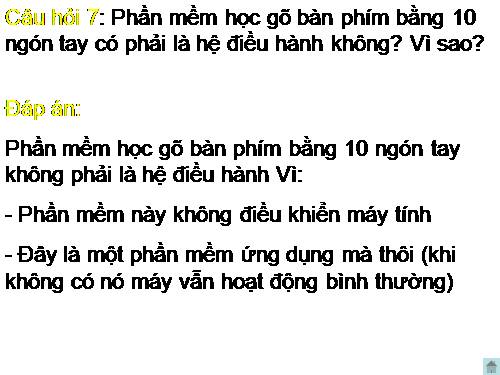 KIÊM TRA BÀI CŨ TIN