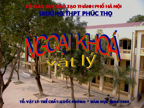 Ngoại khóa vật lý