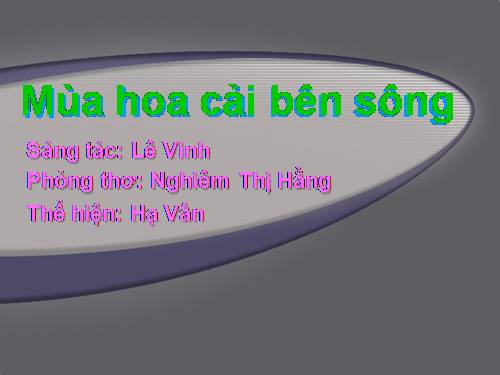 Mùa hoa cải bên sông