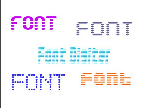 Bộ Font chữ LCD Digital - Điện tử!