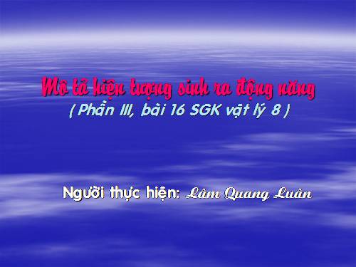Hiện tượng sinh động năng