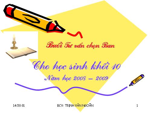 TƯ VẤN CHỌN BAN KHỐI 10