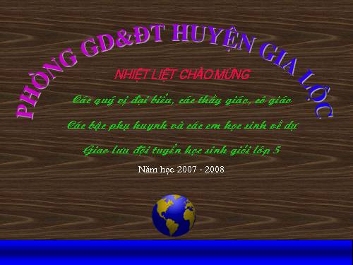 Giao luu hoc sinh gioi