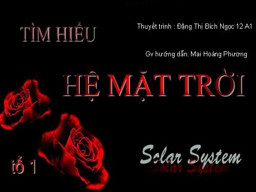 thuyết trình solar system (12 chuẩn)