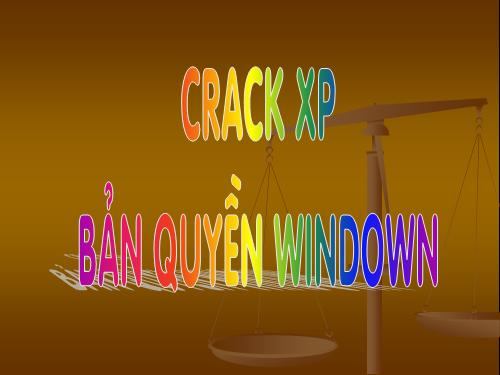 Hướng dẫn làm bản quyền Windown