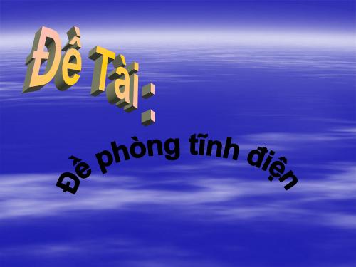 tĩnh điện