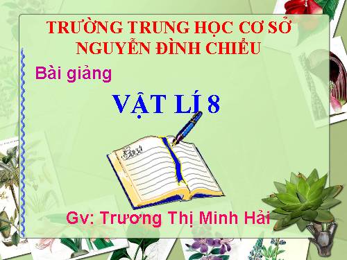 vật lí 8 -Tiết ôn tập ở HKII