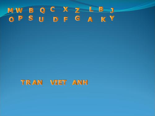 Bộ chữ cho ppt