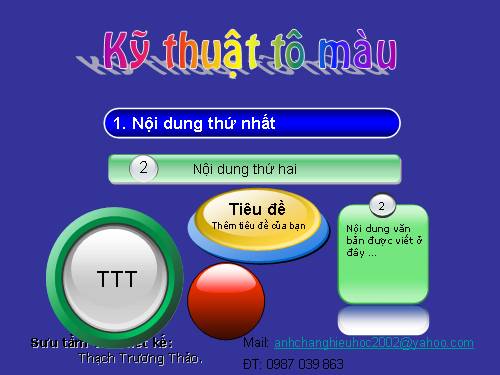 Kỹ thuật tô màu...