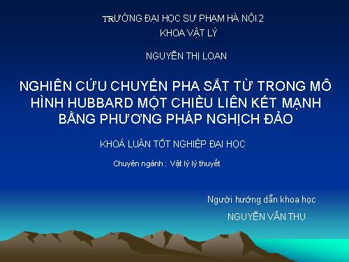 Bảo vệ khóa luận tốt nghiệp Vật lý 2007 - No 5