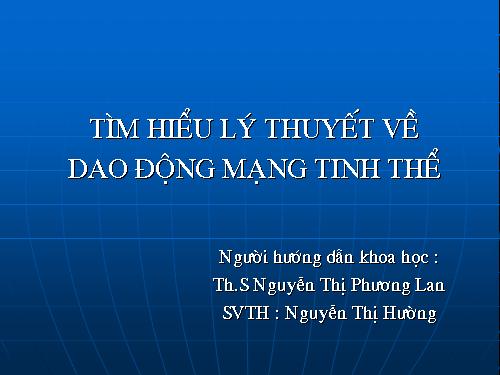 Bảo vệ khóa luận tốt nghiệp Vật lý 2007 - No 2
