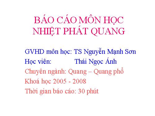 Nhiet phat quang