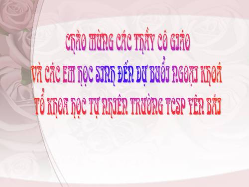 Chuyên đề ngoại khóa vật lý