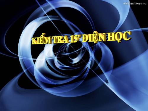 Kiểm tra 15 phút ( trắc nghiệm)