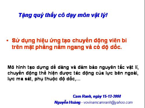 chuyển động viên bi