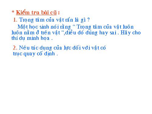 Các dạng cân bằng