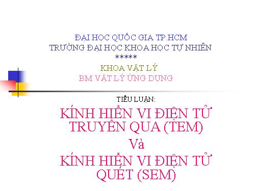 kính hiển vi điện tử