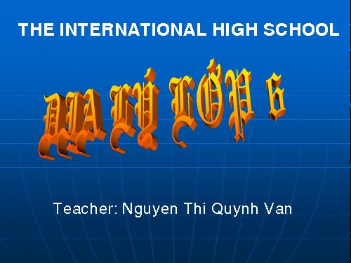ÁTỰ CHUYỂN ĐỘNG CỦA TRÁI ĐẤT QUANH MẶT TRỜI