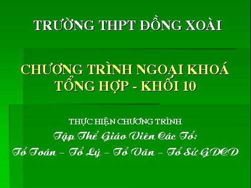 Ngoại khóa 10