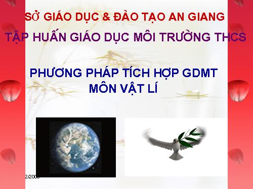 Tích hợp GDMT môn Vật lý