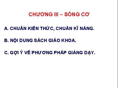 Kiến thức, kỹ năng từng bài chương 3 VL12 NC