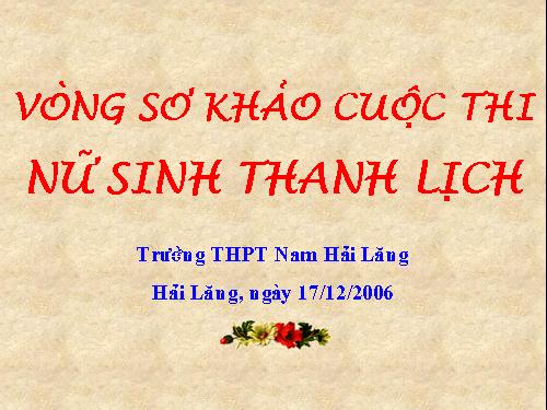 Thi Nu sinh thanh lich