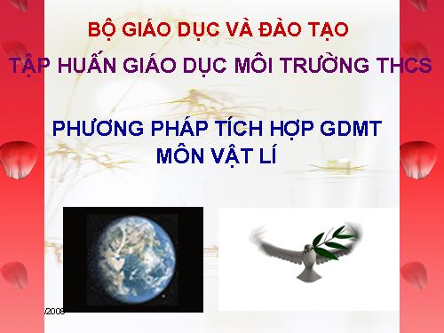 Tích hợp GDBVMT môn vật lý