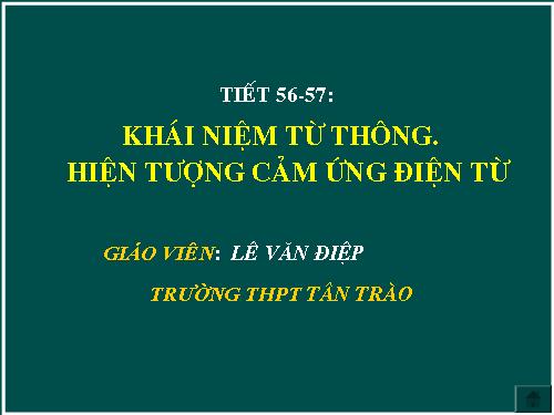 Bài 13: Hiện tượng cảm ứng điện từ