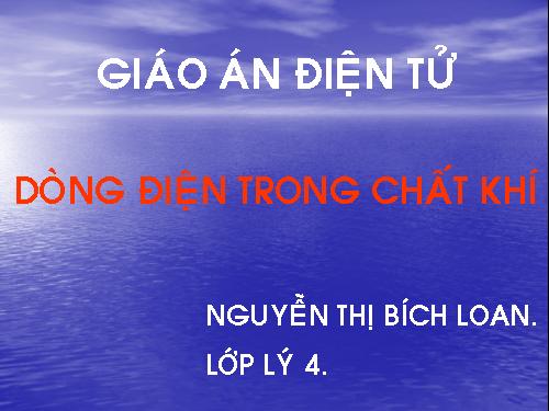 dong dien trong chat khi