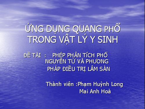 Phép tính phân phổ nguyên tử và phương pháp điều trị lâm sàng