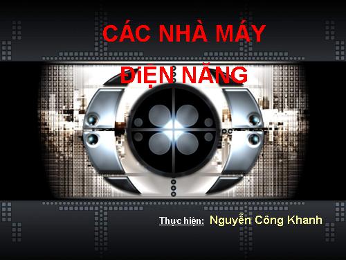 Các nhà máy điện