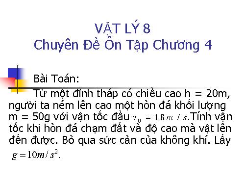 Ôn tập chương IV