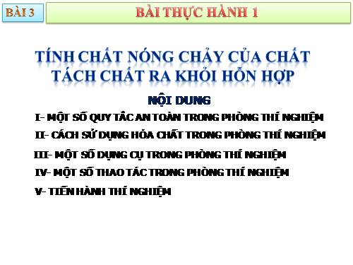 Bài 3. Bài thực hành 1