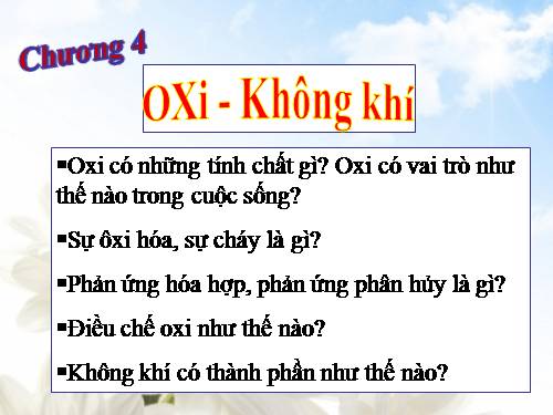 Bài 24. Tính chất của oxi