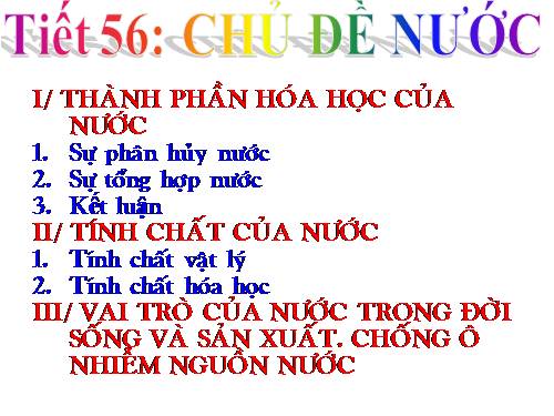 Bài 36. Nước