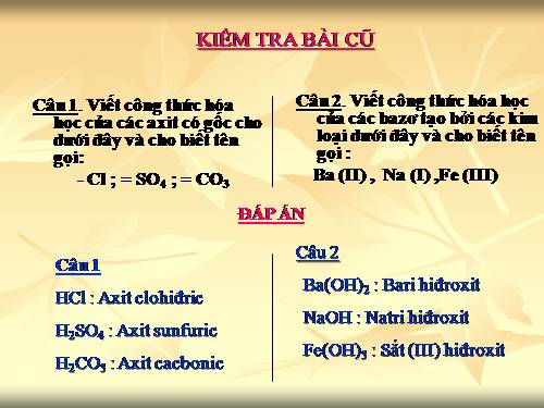 Bài 37. Axit - Bazơ - Muối