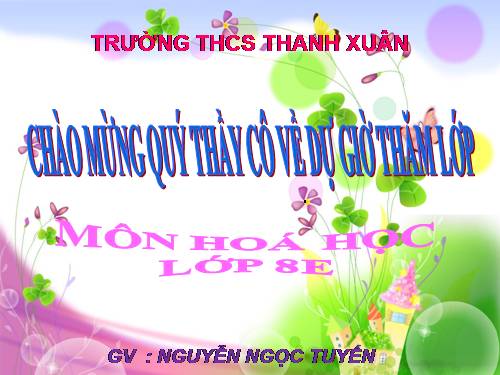 Bài 16. Phương trình hoá học