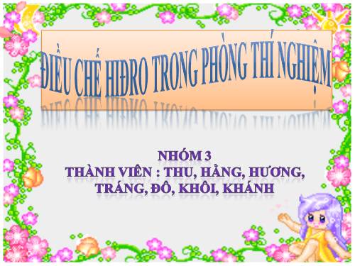 Bài 33. Điều chế khí hiđro - Phản ứng thế