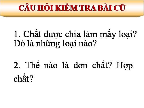 Bài 9. Công thức hoá học