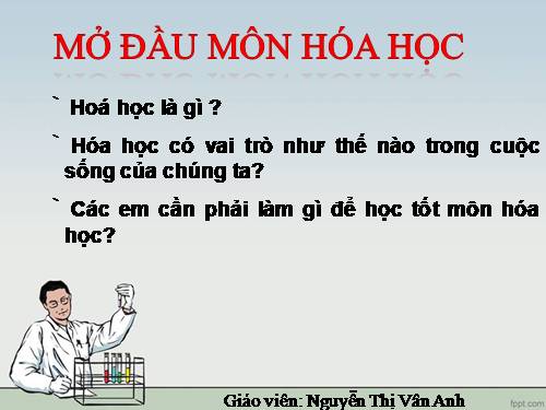 Bài 1. Mở đầu môn Hoá học