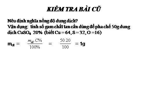 Bài 42. Nồng độ dung dịch