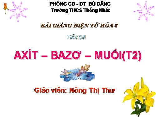 Bài 37. Axit - Bazơ - Muối