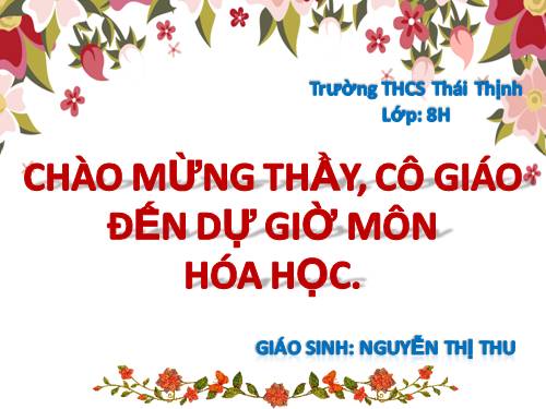 Bài 33. Điều chế khí hiđro - Phản ứng thế