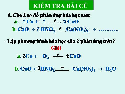 Bài 16. Phương trình hoá học