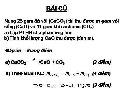 Bài 22. Tính theo phương trình hoá học