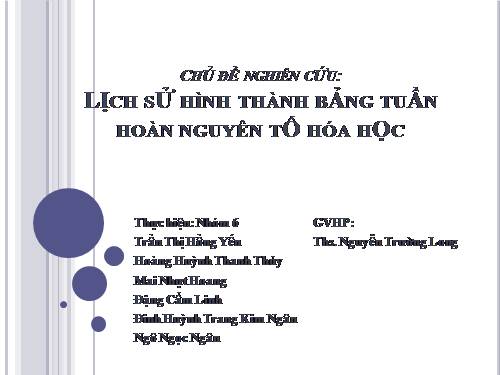 Bài 5. Nguyên tố hoá học