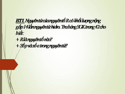 Bài 5. Nguyên tố hoá học